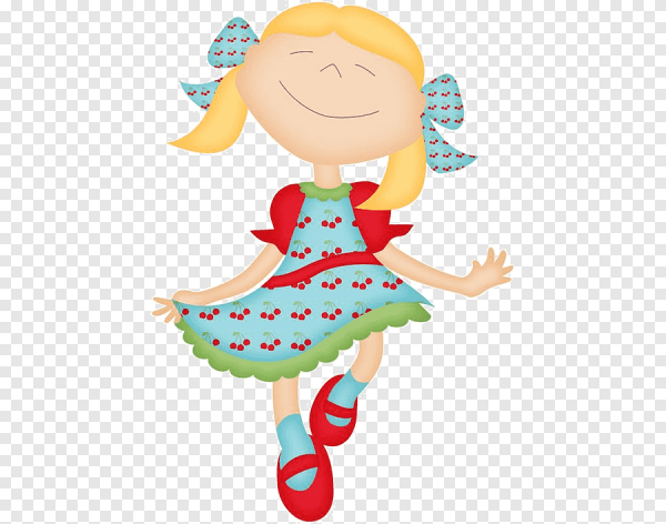 Девочка с куклой мультяшная