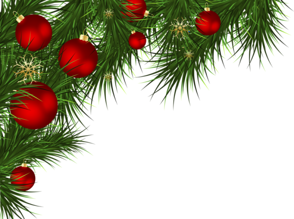 Елочная ветка с игрушками