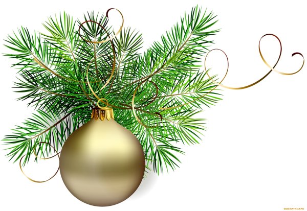 Новогодняя рамка на прозрачном фоне