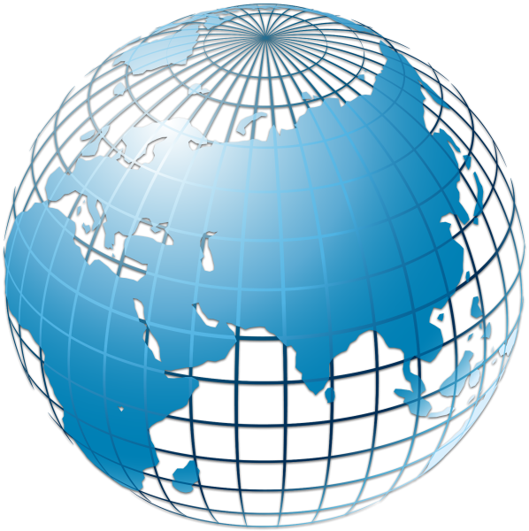 Векторное изображение глобуса