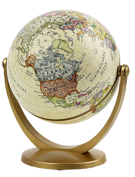 Глобус на прозрачном фоне