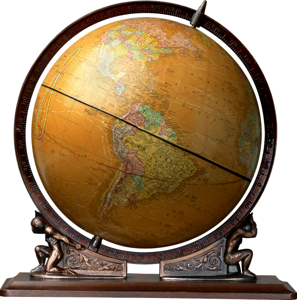 Глобус на прозрачном фоне