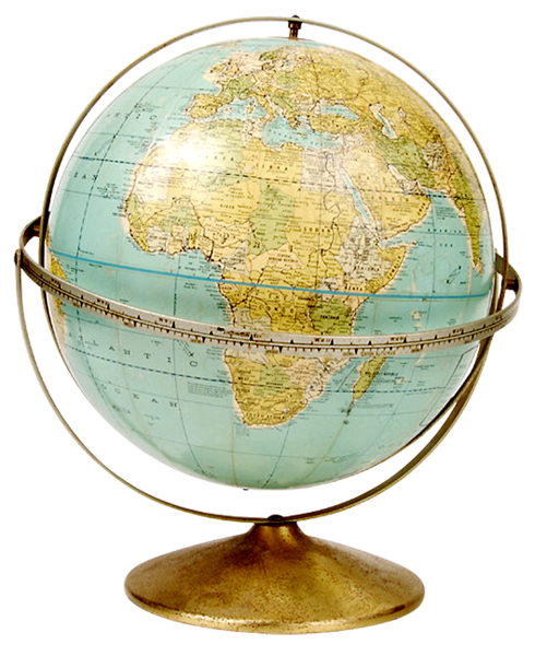 Глобус на прозрачном фоне