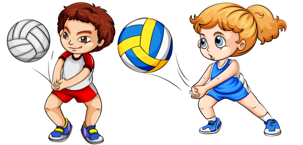 Спорт дети мультяшные