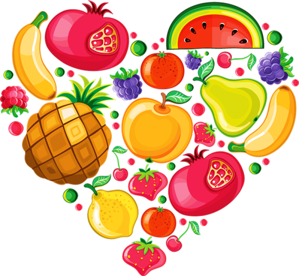 Векторные фрукты овощи
