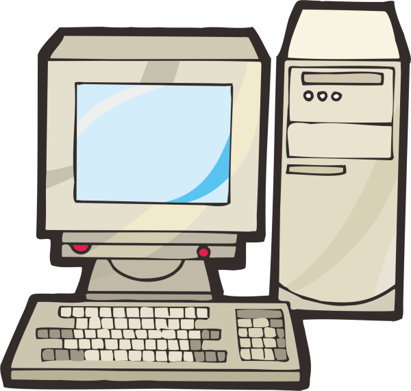 Мультяшное изображение компьютера