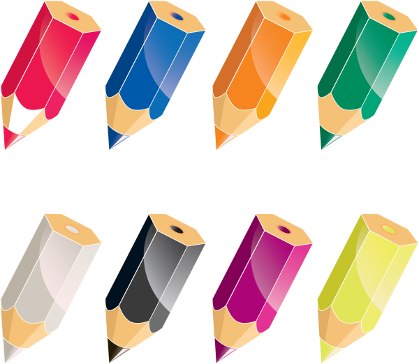 Мультяшные цветы карандашом