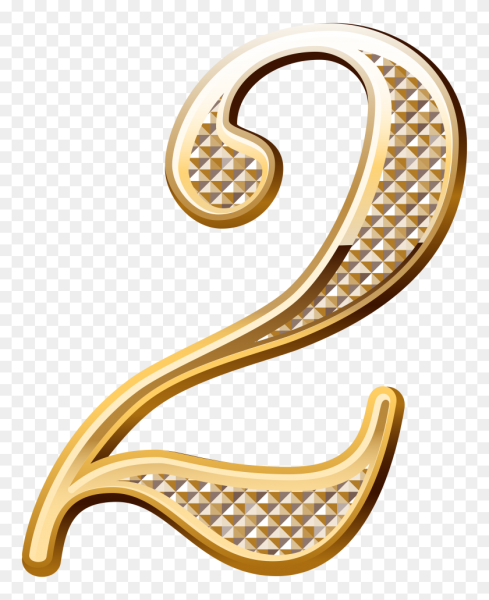 Красивые золотые цифры