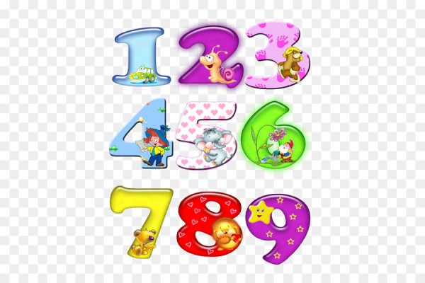 Цифры красивые детские