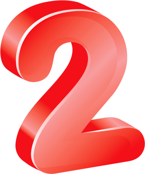 Красивые красные цифры