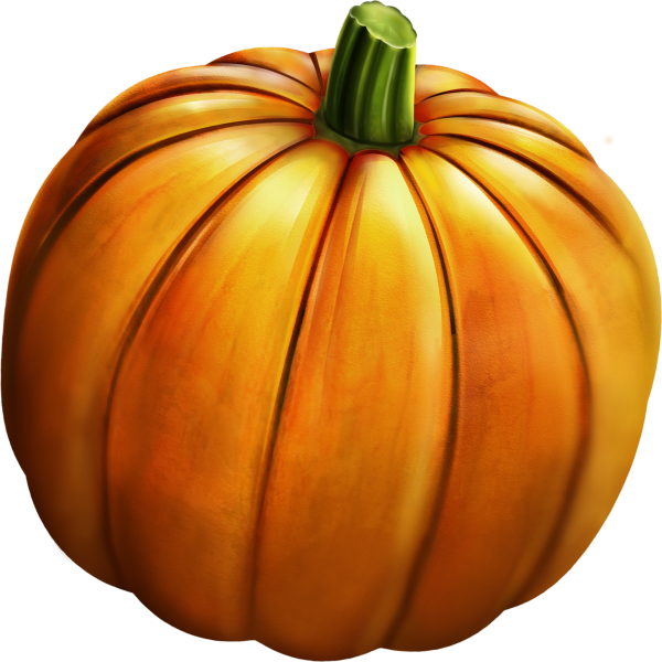 Тыква на прозрачном фоне