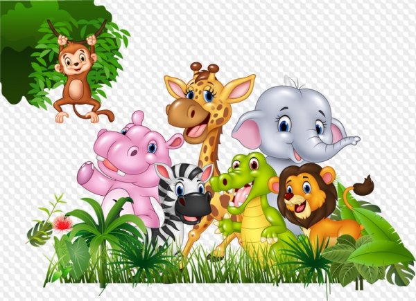 Клипарт зверюшки на прозрачном фоне