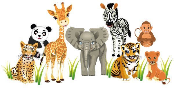 Фон животные для детей