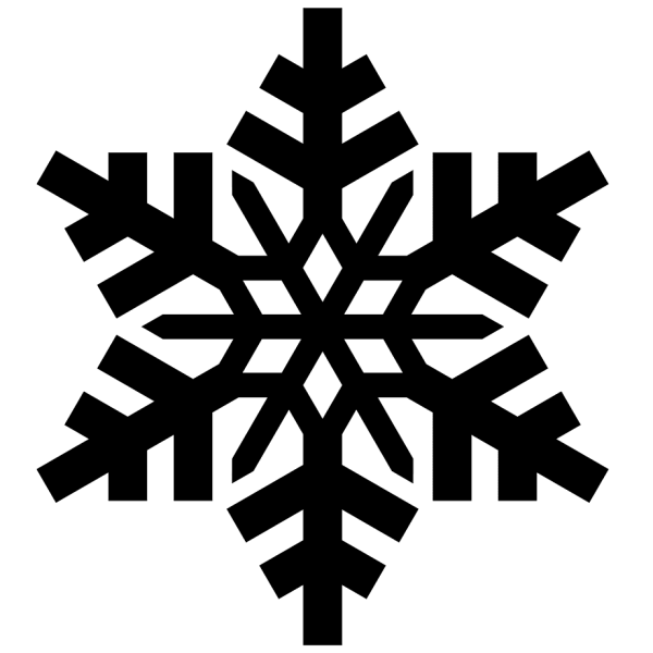 Снежинка силуэт