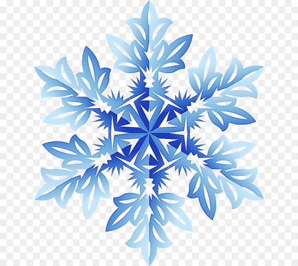 Синие снежинки