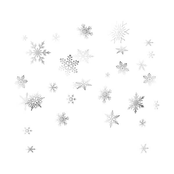 Снежинки на прозрачном фоне для фотошопа