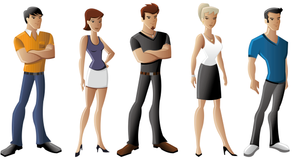 Клипарт люди на прозрачном фоне