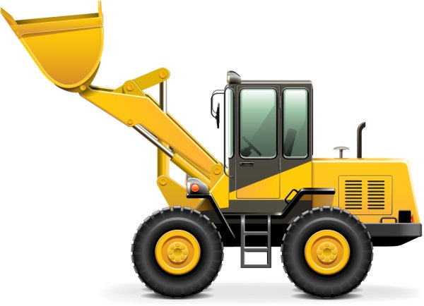 Погрузчик вид сбоку