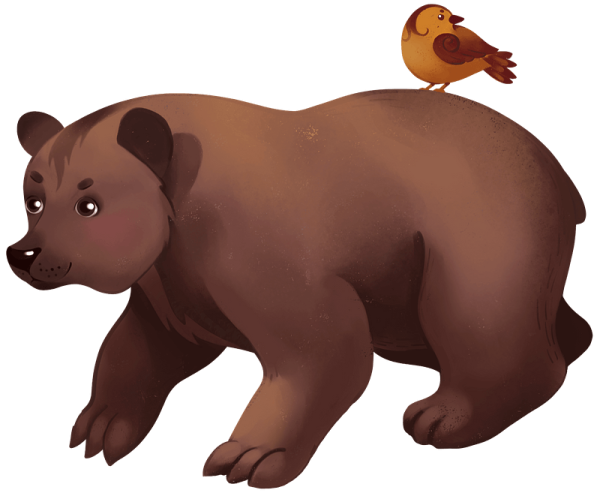 Медведь мультяшный клипарт