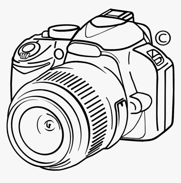 Фотоаппарат сзади вектор