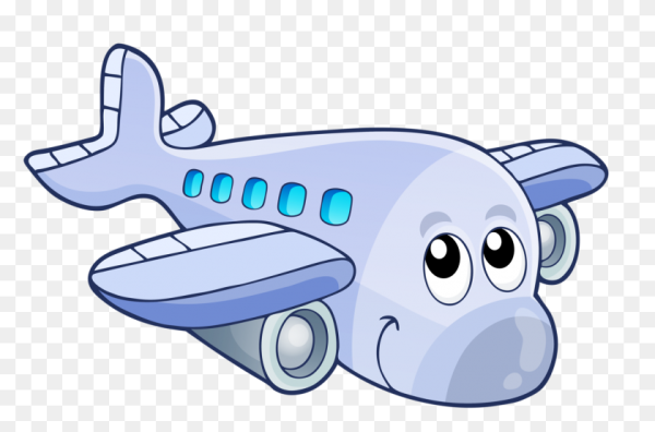 Самолет на прозрачном фоне