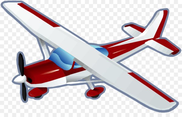 Самолет без фона