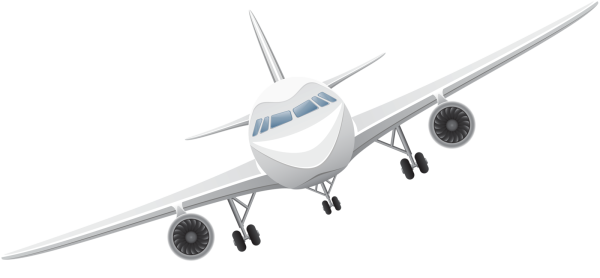 Самолет мультяшный вектор