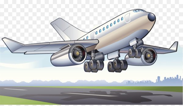 Боинг на прозрачном фоне