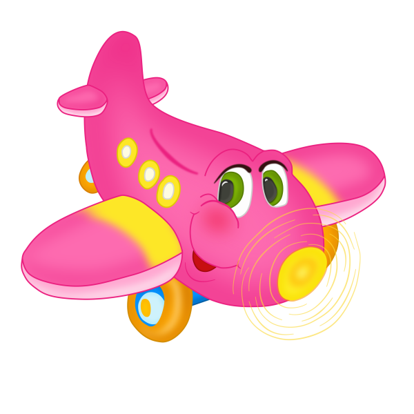Самолет мультяшный