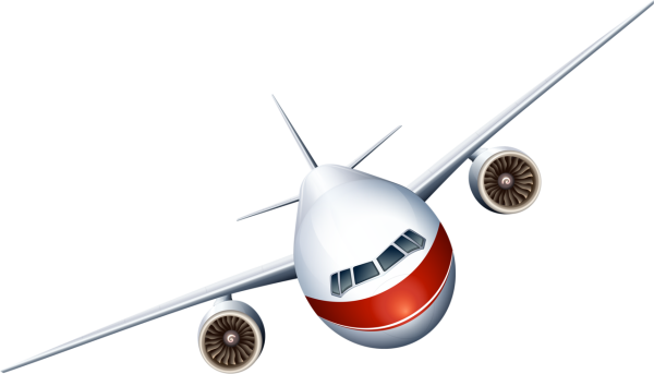 Векторный мультяшный самолет