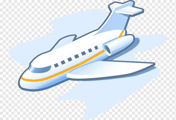 Самолет на белом фоне