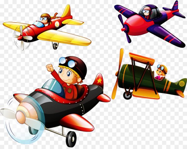 Самолет на прозрачном фоне