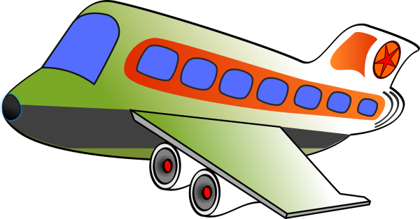 Самолет мультяшный