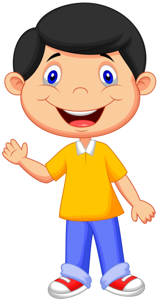 Мальчик на прозрачном фоне