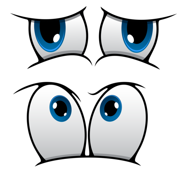 Прикольные мультяшные глаза