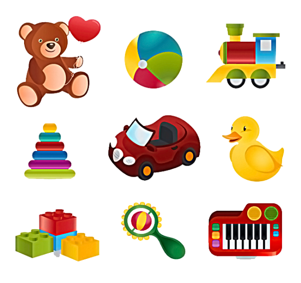 Векторные детские игрушки