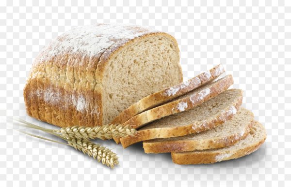 Красивый хлеб на белом фоне