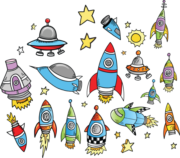 Принты на тему космос