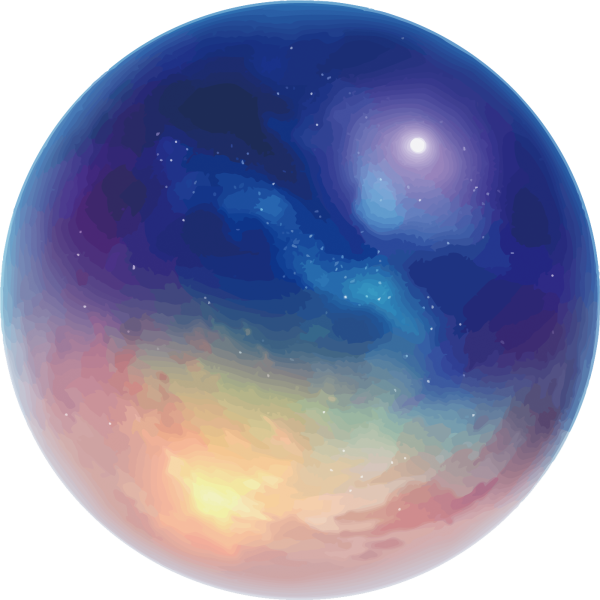 Планеты с празрачном фоном