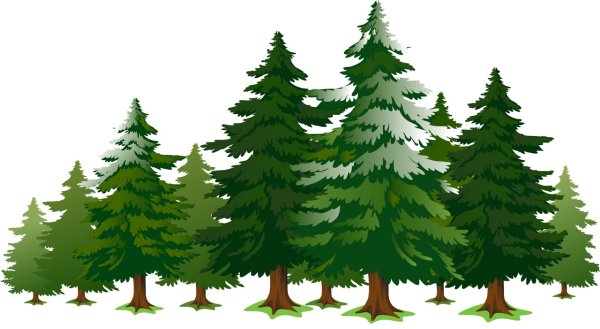 Лес мультяшный