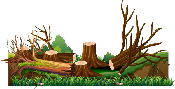 Пень мультяшный