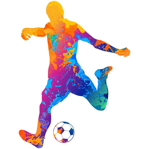 Силуэт футболиста