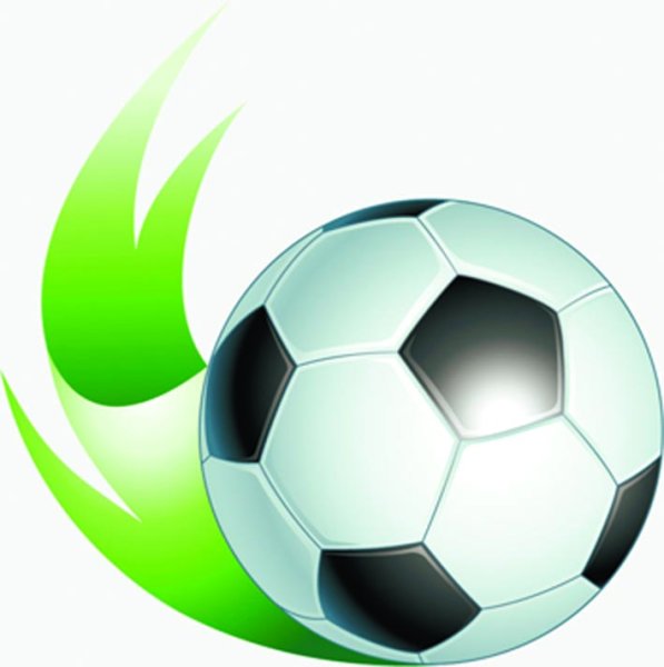 Футбольный мяч акварель