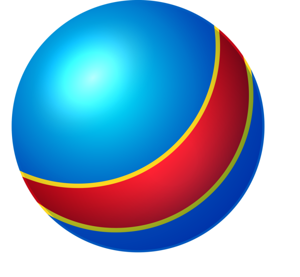 Детский мяч на прозрачном фоне