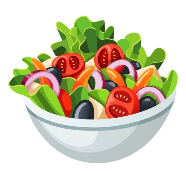 Салат мультяшный