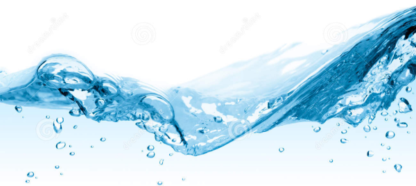 Брызги воды на прозрачном фоне