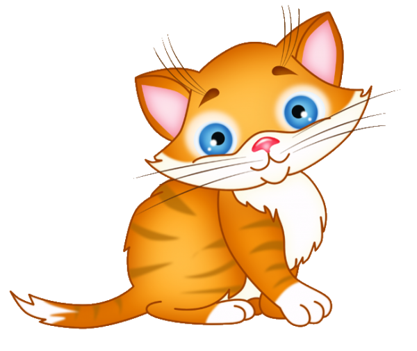 Рыжий кот мультяшный