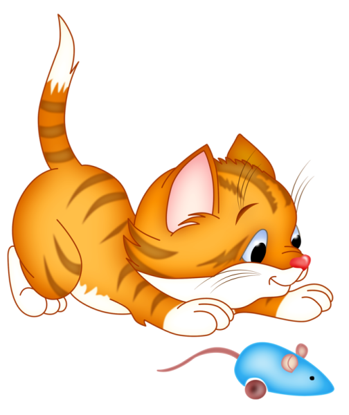 Кошка клипарт на прозрачном фоне