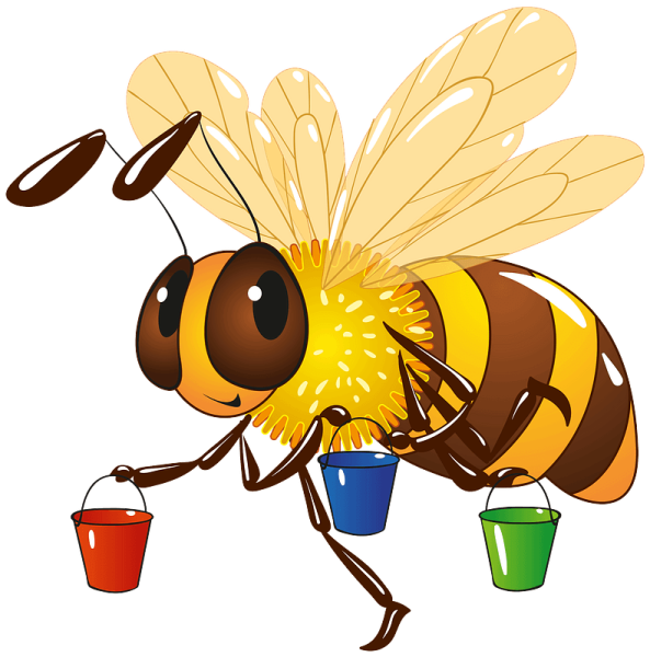 Пчела с ведром