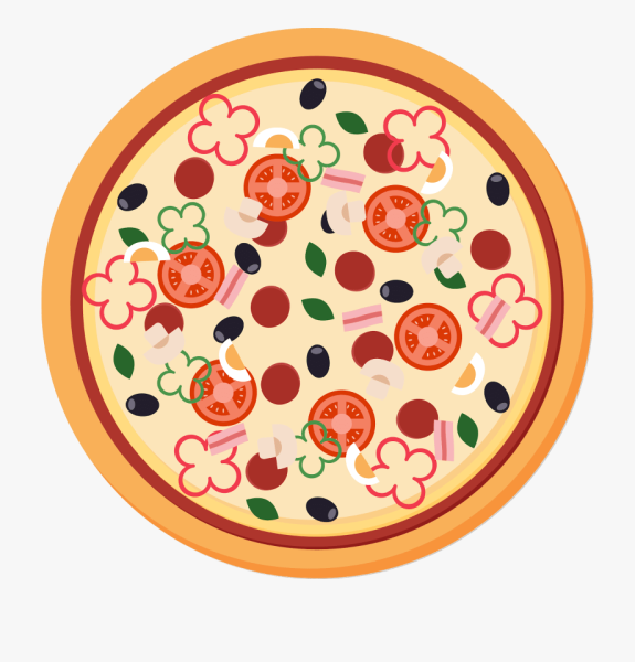 Пицца цветочек